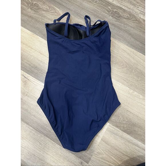 PROFILE BY GOTTEX TUTTI FRUTTI BANDEAU RUFFLE ONE PIECE SWIMSUIT US10 $138 - Picture 6 of 7